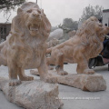 Modern Style Decorative Marble garden marble animal lion statue